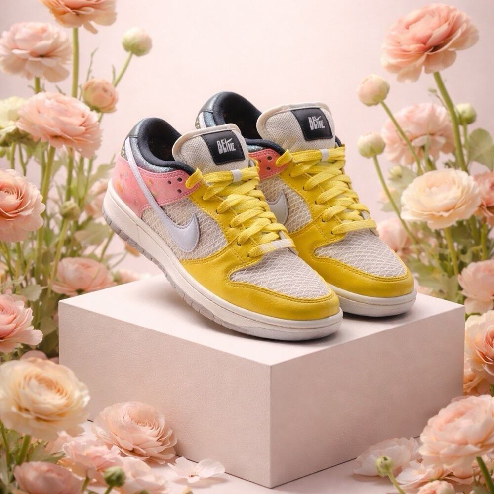 Women’s 8- Nike Xavier Schipani x Dunk SB Low Be True - Trans Joy Rep Box